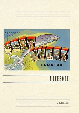 Vintage Lined Notebook Greetings from Ft. Myers, Florida
