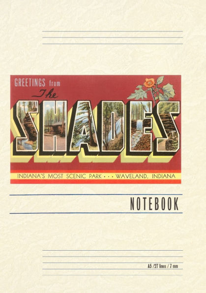 Vintage Lined Notebook Greetings from the Shades