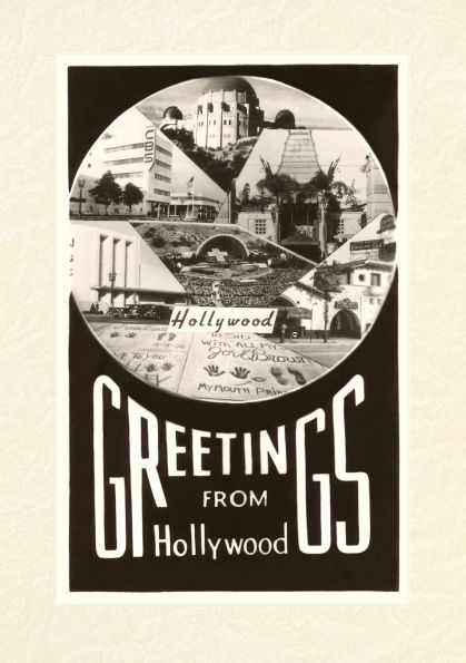 Vintage Lined Notebook Greetings from Hollywood, California