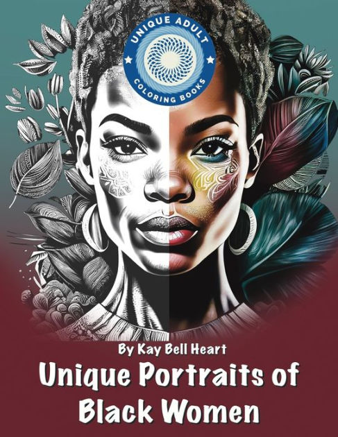 Unique Portraits of Black Women: from Unique Adult Coloring Books by ...