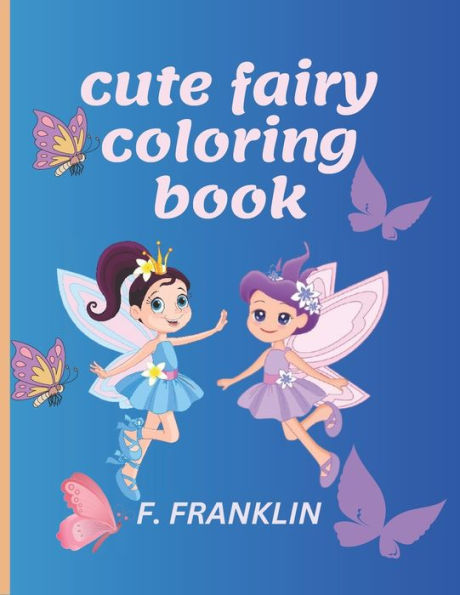 cute fairy coloring book