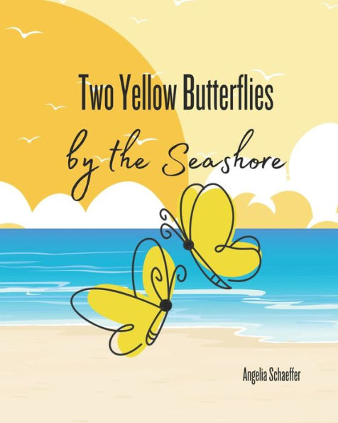 Two Yellow Butterflies by the Seashore