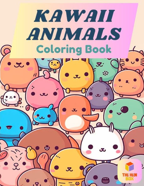 Kawaii Animals Coloring Book: Over 21 Funny designs for Kids and Adults