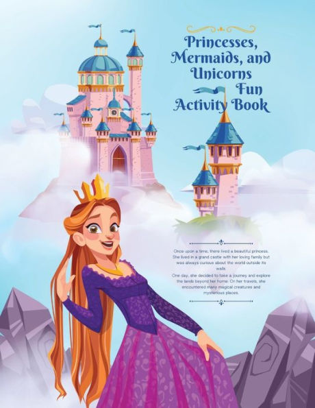 Princess, Mermaids, and Unicorns Activity Book for Kids Ages 4-8: : Fun Activity Book For Kids
