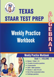 Title: TEXAS State (STAAR) Test Prep, Algebra 1 ,Volume 1, Author: Math-knots