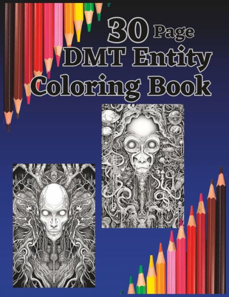 30 Page DMT Entity Coloring Book