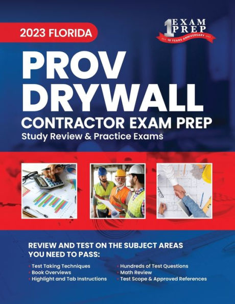 Barnes And Noble 2023 Florida County PROV Drywall Contractor Exam Prep ...