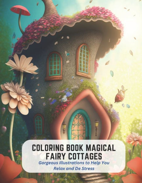 Coloring Book Magical Fairy Cottages: Gorgeous Illustrations to Help You Relax and De Stress