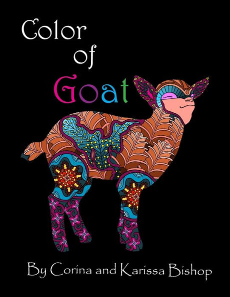 Color of Goat: Adult coloring book