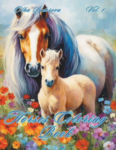 Horses Coloring Book
