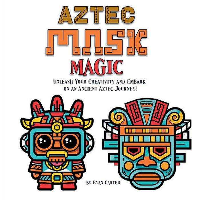 Aztec Mask Magic: A Vibrant Coloring Adventure