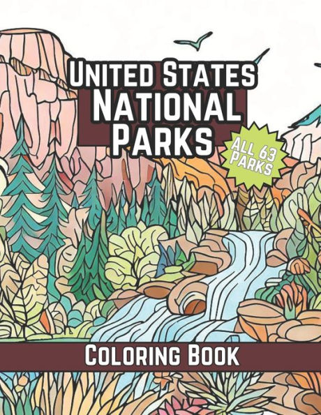 United States National Parks Coloring Book
