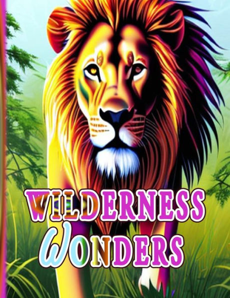 WILDERNESS WONDERS: A Majestic Lion Coloring Book