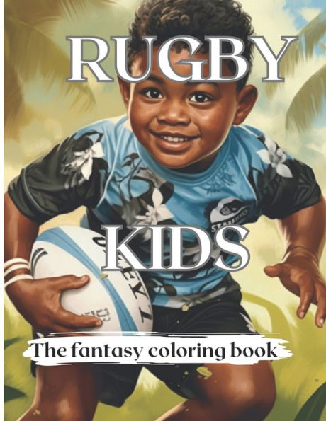 Rugby for kids coloring book