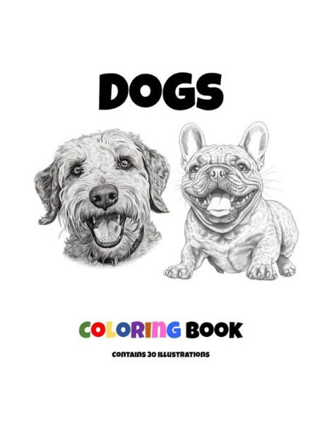 DOGS COLORING BOOK