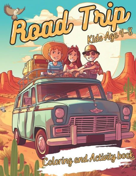 Wheels and Colors: A Fun Road Trip Coloring Book and Activity Companion for Travelers
