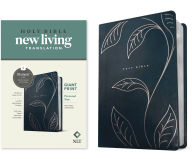 Title: NLT Personal Size Giant Print Bible, Filament Enabled (LeatherLike, Navy Vines, Red Letter), Author: New Living Translation