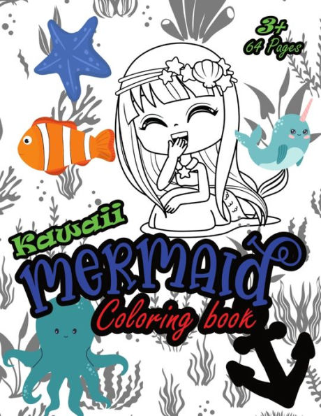 Cute And Easy Kawaii Coloring Book FOR KIDS AND ADULTS