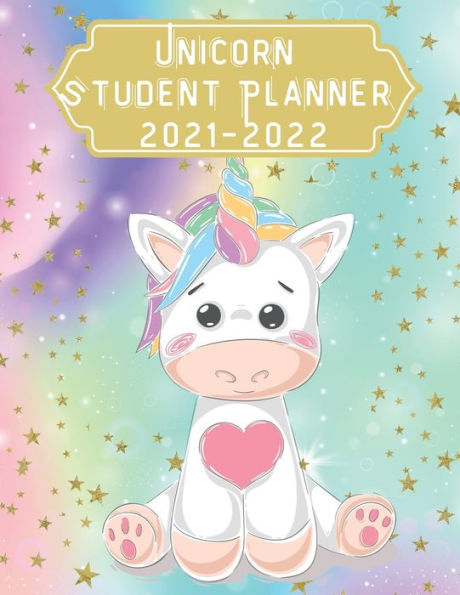 Unicorn Student Planner 2021-2022: Assignment Notebook For kids in Elementary and Middle School Cool Homeschool Notebook