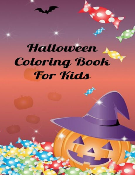 Halloween Coloring Book, Great For Kids Ages 2-4 And 4-8, Cute Coloring Pages For Kids (60 Pages, 8.5x11inches): Ghosts, Witches And Pumpkins