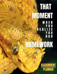 Title: Assignment Planner: Snake Homework Planner for kids in Elementary and Middle School and for reptile's lovers, Author: Create Publication