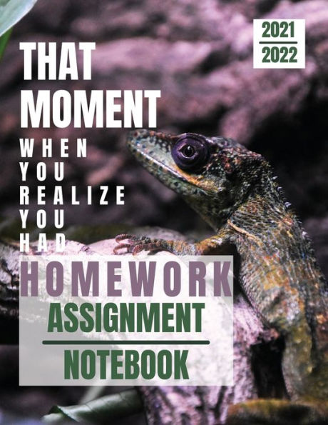 Assignment Notebook for Reptiles Lovers: Cool Lizard Homeschool Planner for Geckos lovers