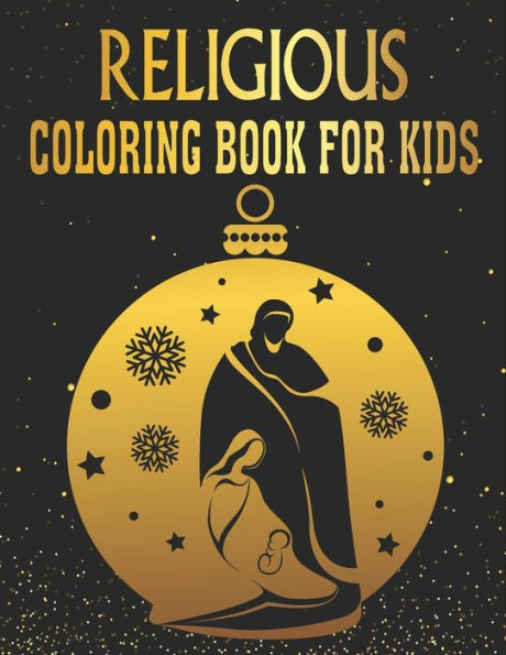 Religious Coloring Book for kids: Large Print Nativity Coloring Book