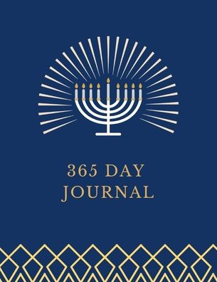 Jewish Menorah Blank Journal for Daily Reflections: 1 Year Diary Book