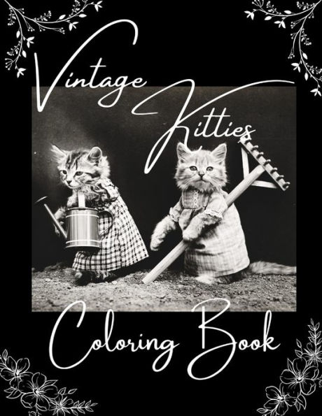 Vintage Kitties Coloring Book