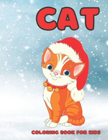 Cat Coloring Book For Kids: Cute Cat Coloring Gift Book for Cat Lovers Kids Relaxation with Stress Relieving Cute cat Designs.