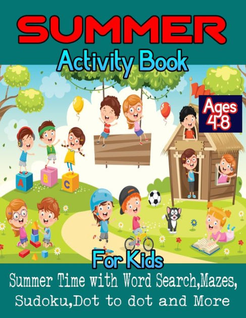 Summer Activity Book For Kids Ages 4-8: It's Summer Time Activity Book ...