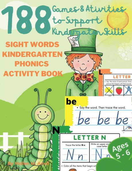 Sight Words Kindergarten & Phonics Activity Book: 188 Games and Activities to Support kindergarten Skills High-Frequency Words Phonics for Kindergarten