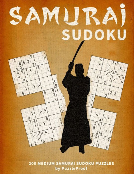 Samurai Sudoku Puzzle Books 2 - Medium: 200 Medium Difficulty Samurai Multi Sudoku Puzzles. One Large Puzzle On a Page and Answers at the back of the book.