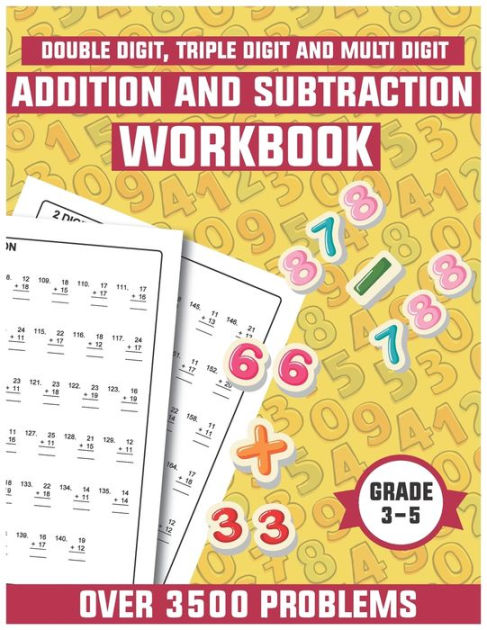 Addition and subtraction workbook grade 3-5: Math drills, Over 3500 ...