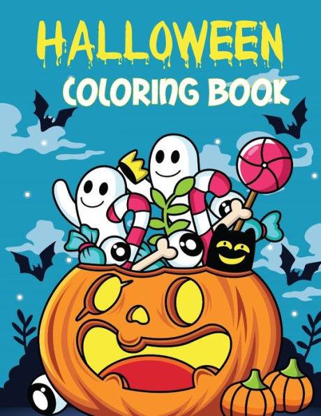 Halloween Coloring Book: A Fun Children Happy Halloween Coloring Book for Kids Ages 4-8, Toddlers and Preschool Gift for Boys and Girls Ages 2-4 / 4-8