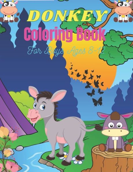 Barnes and Noble Coloring Books for Kids Ages 8-12: A Cute