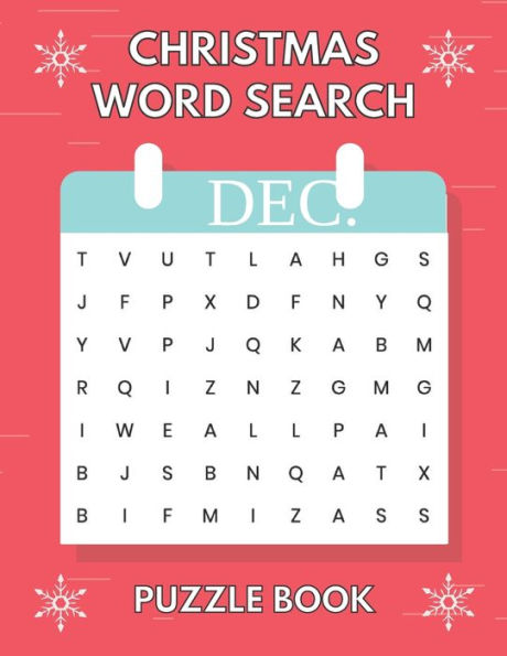 Christmas Word Search Puzzle Book: For Children And Adults Large Print Great For Gift