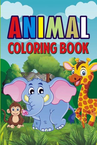 Animal Coloring Book: ages 3-8