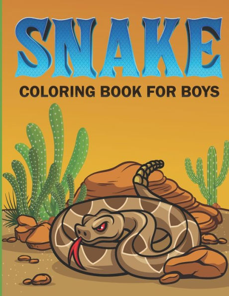 Snake Coloring Book For Boys: Complex Snake Drawings Coloring Book for Teenagers & Boys (Animal Coloring Book of Snakes)