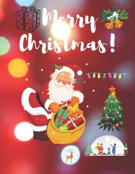 Merry christmas: Merry christmas merry christmas coloring book for kids. boys and girls