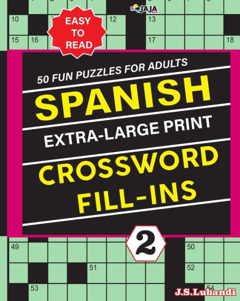 SPANISH Extra Large Print CROSSWORD FILL-INS