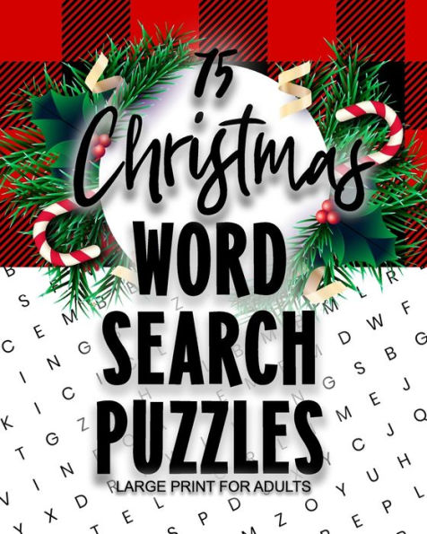 75 Christmas Word Search Puzzles Large Print for Adults