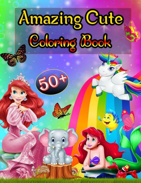 50+ Amazing Cute Coloring Book: A Coloring Book for Teenagers, Young Adults, Boys, Girls, Ages 9-12,13-16, Detailed Designs for Relaxation & Mindfulness