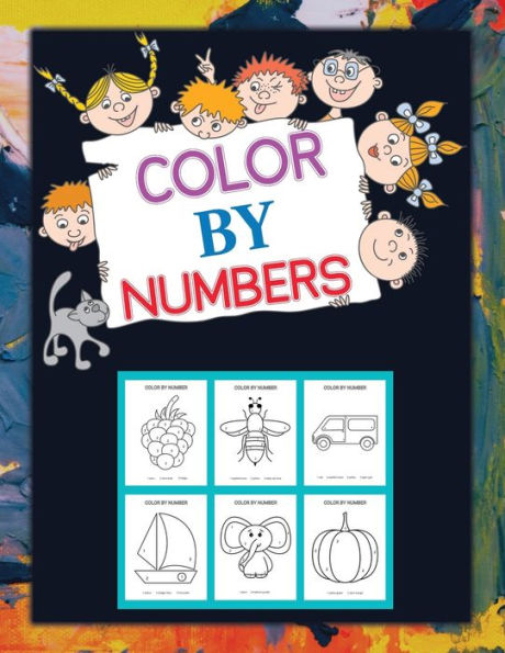 Color By Numbers Book For Kids Ages 8-12: Color By Numbers