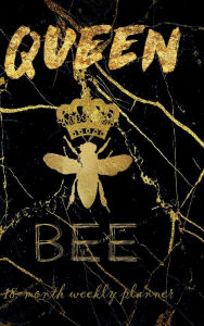 Title: QUEEN BEE Gold Black Marble 18 Month PLANNER 2025-2026 Academic Agenda Calendar for Lady Boss Teacher and Student: HARDCOVER - Daily Weekly Schedule Jul 25-Dec 26 Monthly Layout Organizer Contacts Password Pages Student Office Supply, Author: Luxe Stationery