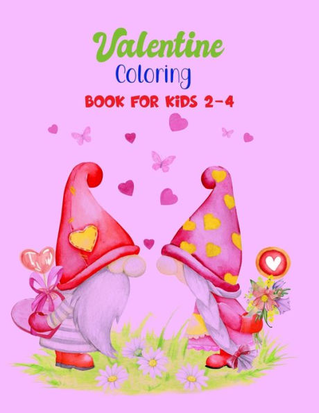 Valentine Coloring Book for Kids 2-4: Cute Animals Coloring For Toddlers Preschool : 30 Cool and Fun Love Filled Images, Genomes, Sheep, Deer, Frog, Tiger, Penguins, Bears, Dogs, Cats, Birds and more.