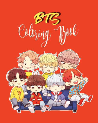 Bts Coloring Book For Stress Relief Happiness And Relaxation