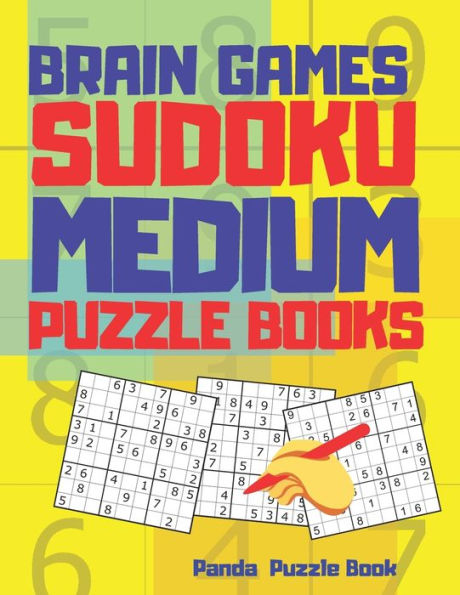 Brain Games Sudoku Medium Puzzle Books: 300 Mind Teaser Puzzles For Adults