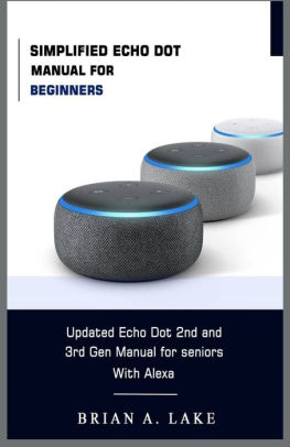 amazon echo dot 2nd generation manual