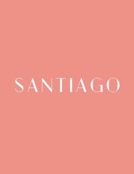 Santiago: A Decorative Book ? Perfect for Stacking on Coffee Tables & Bookshelves ? Customized Interior Design & Home Decor
